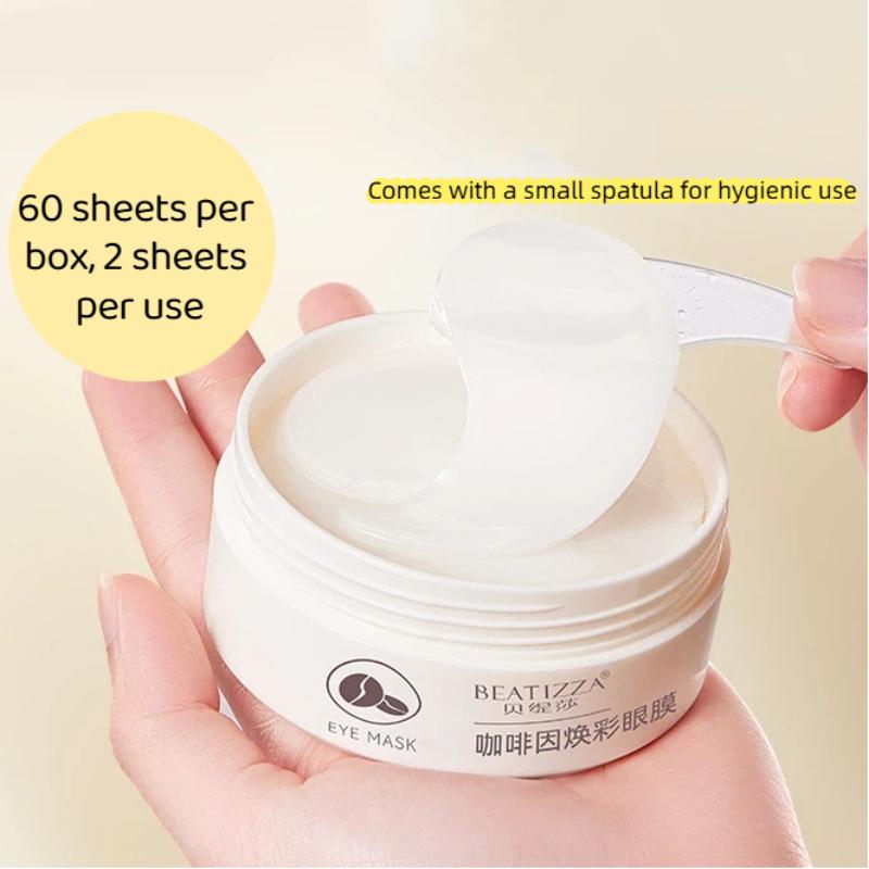 Collagen Sheet Mask - Cafeïne Oogmasker Anti-rimpel Zwellingvermindering Diep Hydraterende