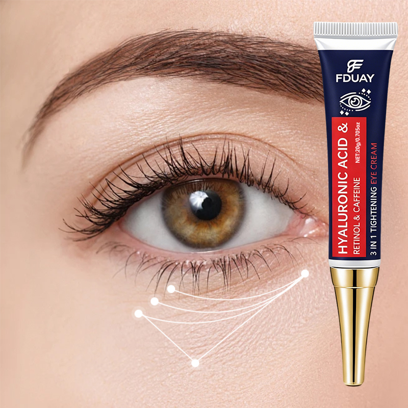 Caffeine Eye Serum - Hyaluronzuur Retinol Cafeïne 3-in-1 verstevigende oogcrème,