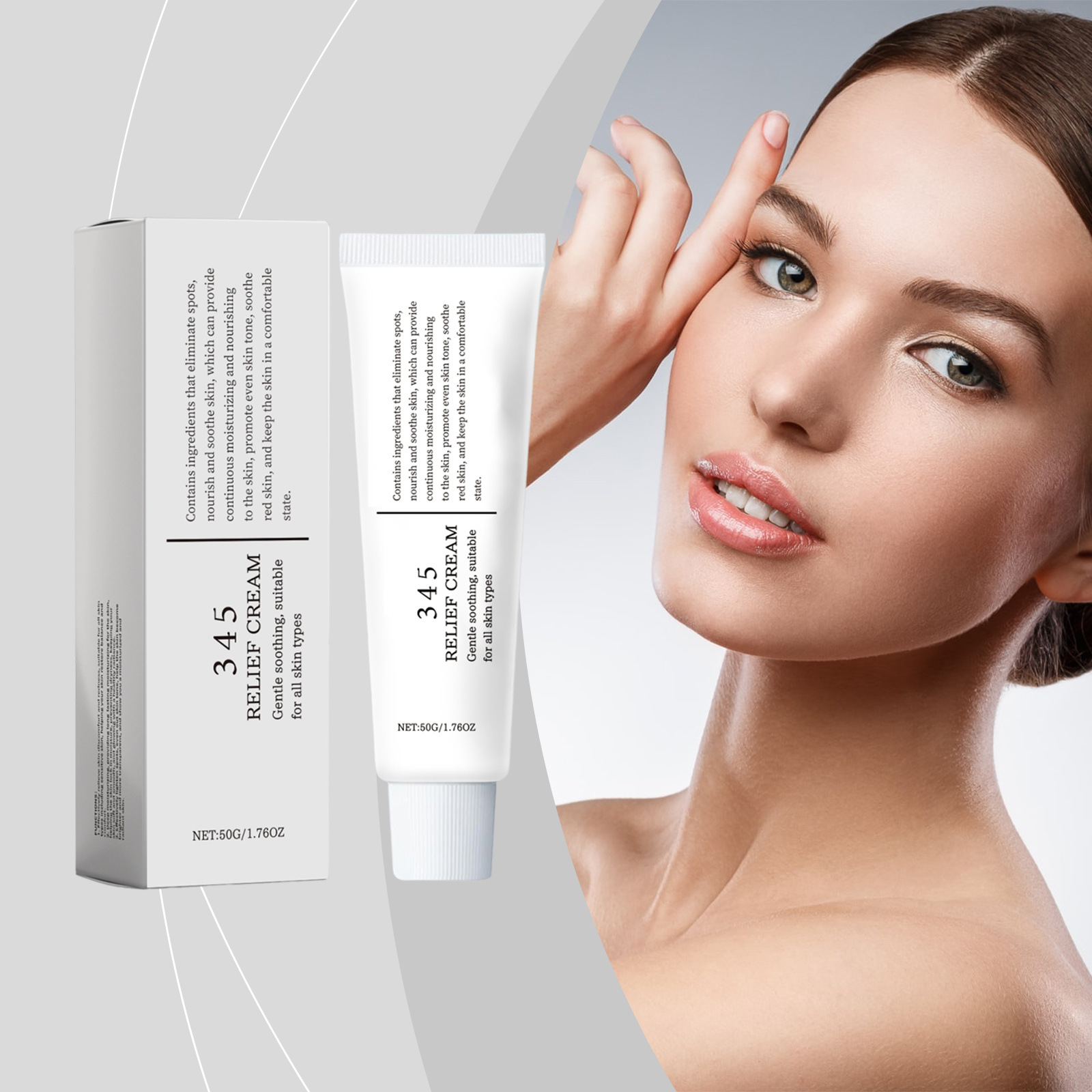 Skincare Glow Glowing - 345 Relief Crème Hydraterende Anti-Suiker Antioxidant
