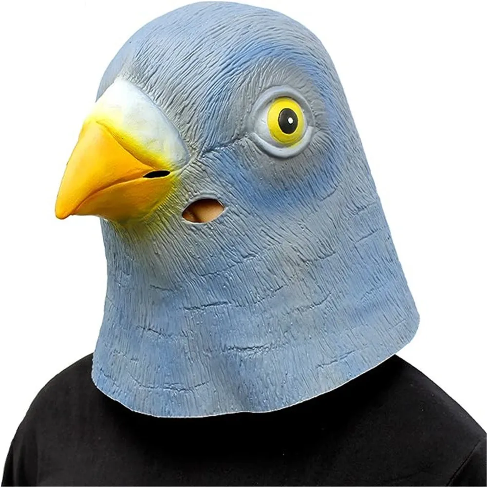 Skincare Pigeon - Nieuwe Duif Masker Latex Vogel Hoofddeksels