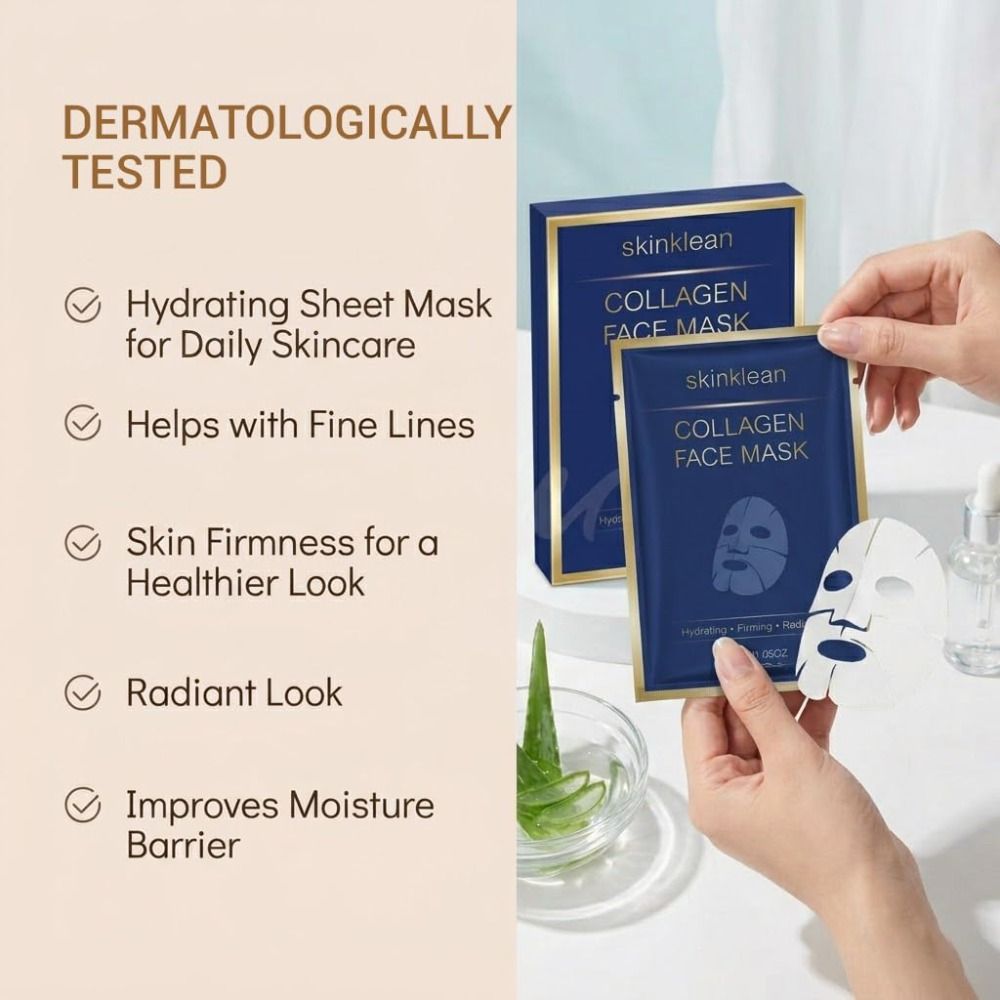 Hydraterend collageen gezichts - Collagen Sheet Mask recensie en prijs