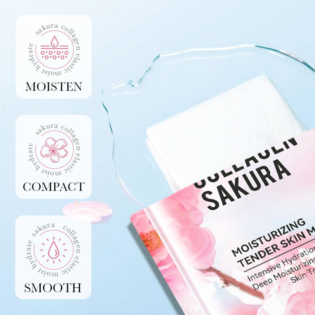 5 Stuks Collageen Sakura Gezic - Collagen Sheet Mask recensie en prijs