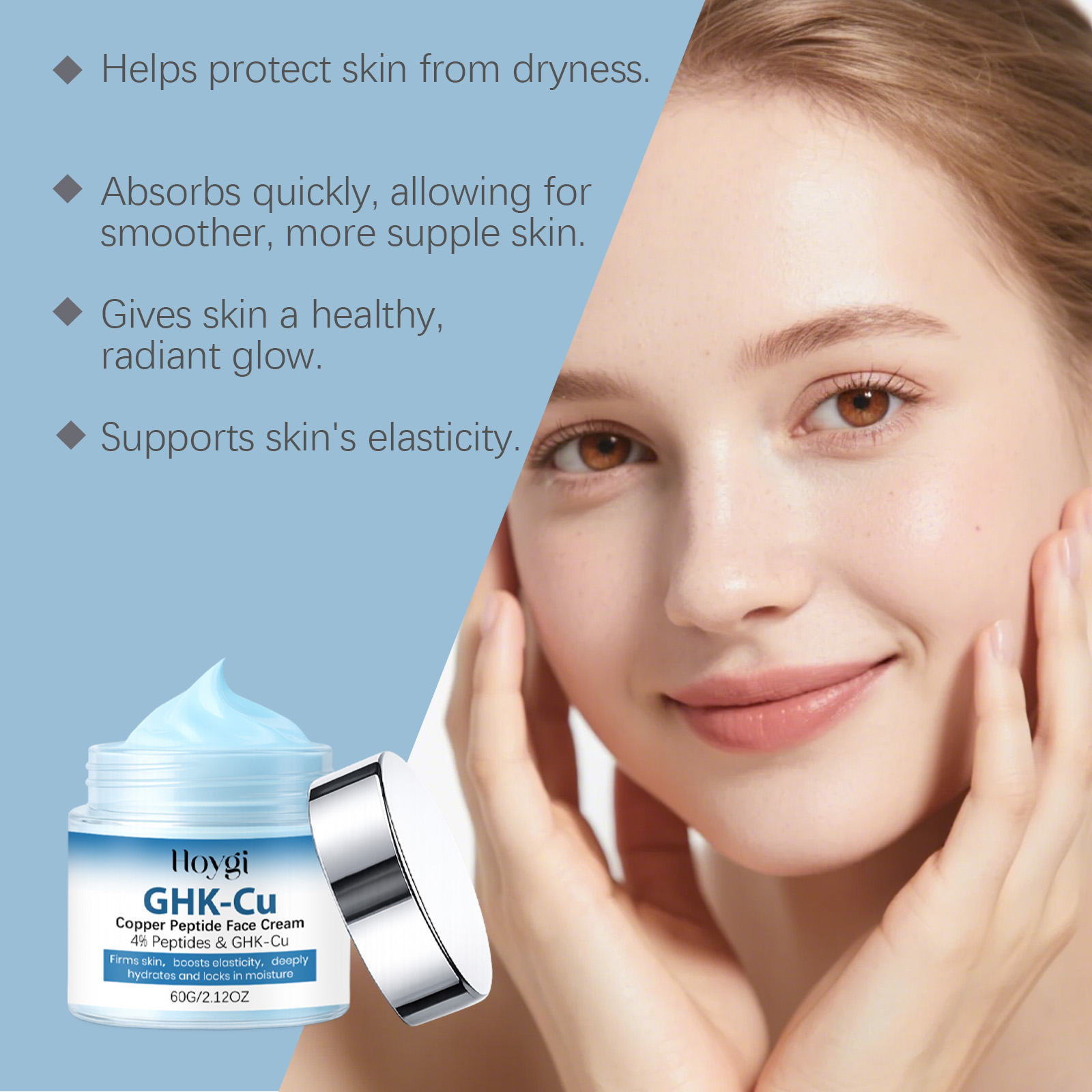GHK-Cu Koperpeptide Huidverzor - Skincare Glow Glowing recensie en prijs