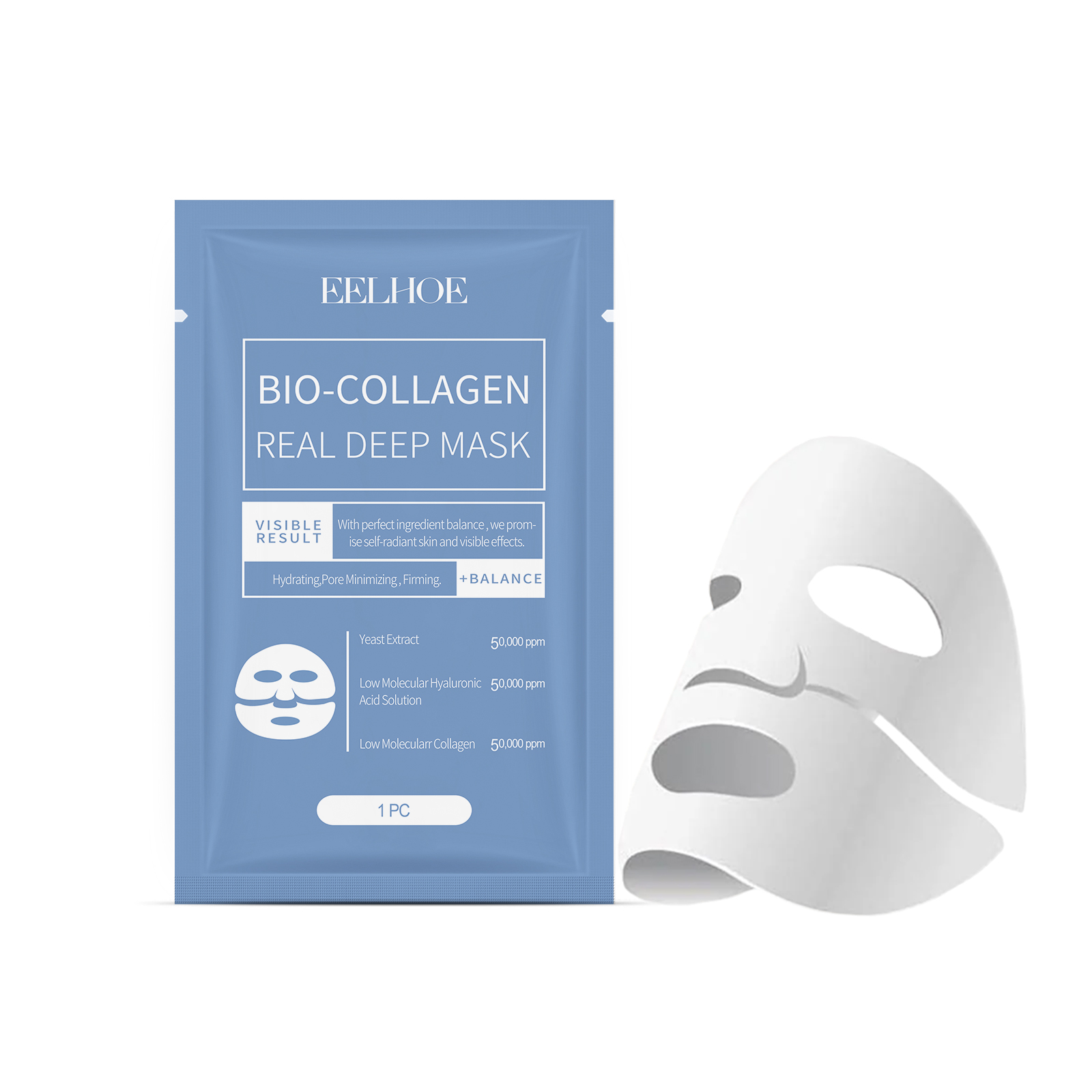 EELHOE Bio Collageen Gezichtsm - Collagen Sheet Mask recensie en prijs